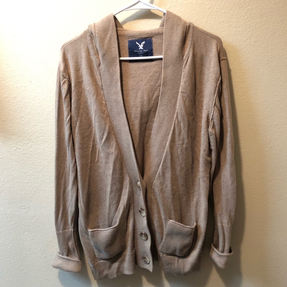 American Eagle Tan/Brown Cardigan